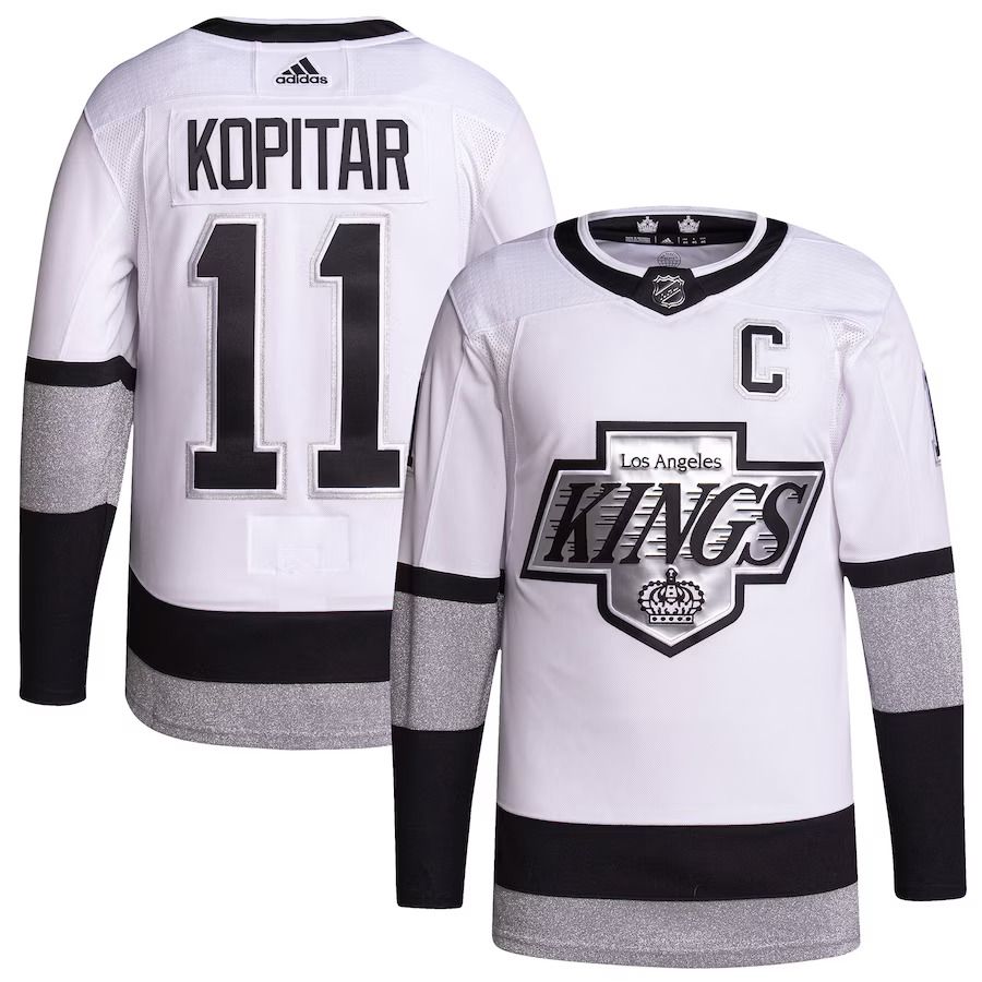 Men Los Angeles Kings #11 Anze Kopitar adidas White Alternate Primegreen Authentic Pro Player NHL Jersey->los angeles kings->NHL Jersey